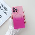 thumbnail image 1 of Magnetic for iPhone 12 Pro Case 6.1", [Compatible with MagSafe] Cute Girly Gradient Phone Case for Girls Women Soft TPU Shockproof Bumper with Camera Lens Protection Case, Pink+Rose, 1 of 8