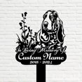 thumbnail image 5 of Handmadetneonsign Basset Hound Memorial Metal With Stake, Dog Metal Name Sign Stake, Dog Metal Stake Decor, 5 of 5