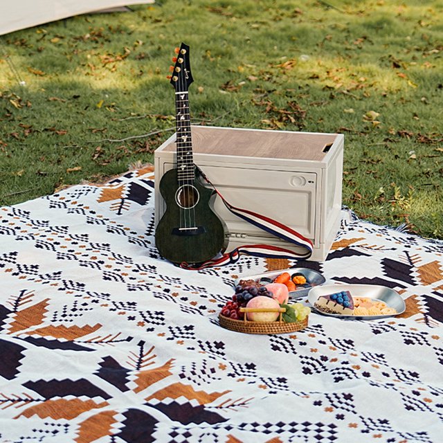Manta De Picnic Manta de picnic bohemia con sofá de borlas Mantas a prueba de humedad (180 * 130 cm) Hugtrwg Para Estrenar