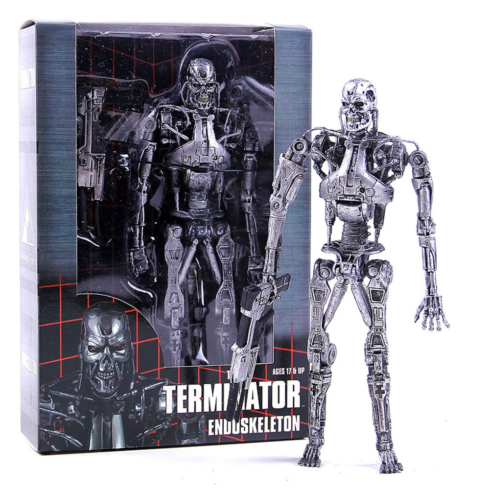 Edtara Cartoon Movie Figure Doll For The Terminator T800 T1000 Mechanical Endoskeleton Model Toy Bookshelf Decoration 284