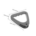 thumbnail image 2 of Minkissy 2Pcs Bus Triangle Handle Trash Can Handle Grey Plastic Slip-resistant Car Accessories for Women, 2 of 8