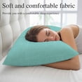 thumbnail image 5 of Turquoise Burlap Texture Small Pillow Covers, Farmhouse Vintage Aqua Soft Breathable Throw Pillow Cases with Invisible Zipper, Decorative Pillowcase Pillows Protectors for Sofa Bed Chair 12"x20", 5 of 9