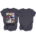 thumbnail image 4 of TayIor Sw1ft Chemises, Tyler Sw1ft Merch, Tyler Sw1ft, Mode Décontractée Imprimée Col Rond Manches Courtes Chemises Blouse Femme Graphique Amateur de Musique TKFASHION Gris Clair P, 4 of 5
