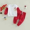 thumbnail image 2 of Okbabeha Toddler Baby Boy Christmas Outfit Santa/Xmas Tree Crewneck Sweatshirt Long Sleeve Pullover Pants Winter Clothes, 2 of 7