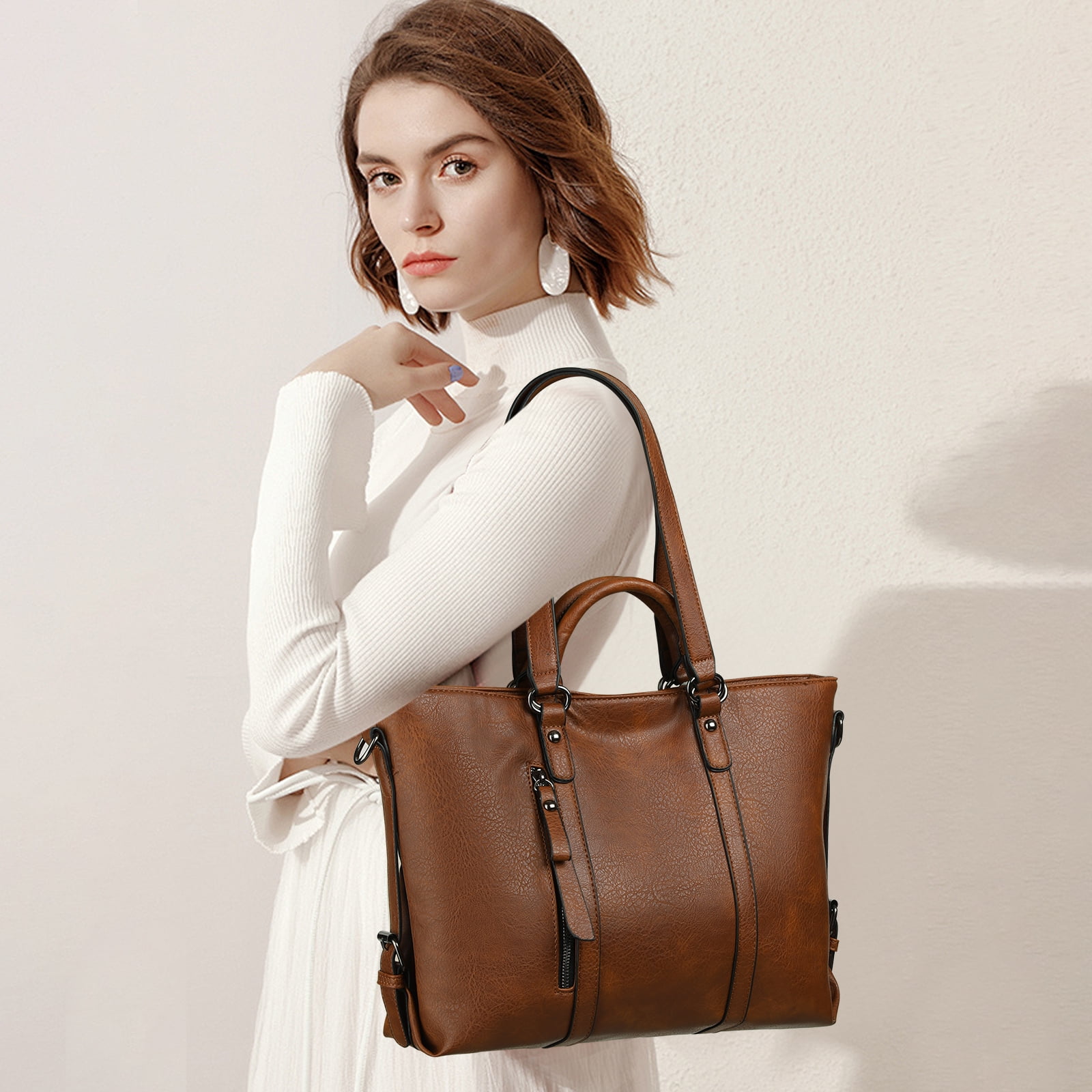 SENDEFN Women Fashion Handbags Wallet Tote Bag Shoulder Bag Top Handle Satchel Purse Set