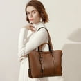 thumbnail image 6 of SENDEFN Women Fashion Handbags Wallet Tote Bag Shoulder Bag Top Handle Satchel Purse Set, 6 of 7
