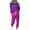 Purple, variant on Mrat Womens Two Piece Set 2 Piece Jogging Sets Solid Polyester Long Sleeve Sweatsuits Sets Two Piece Track Suits Drawstring High Waist Pants Set Comfy Outfits N-Camouflage 3XL