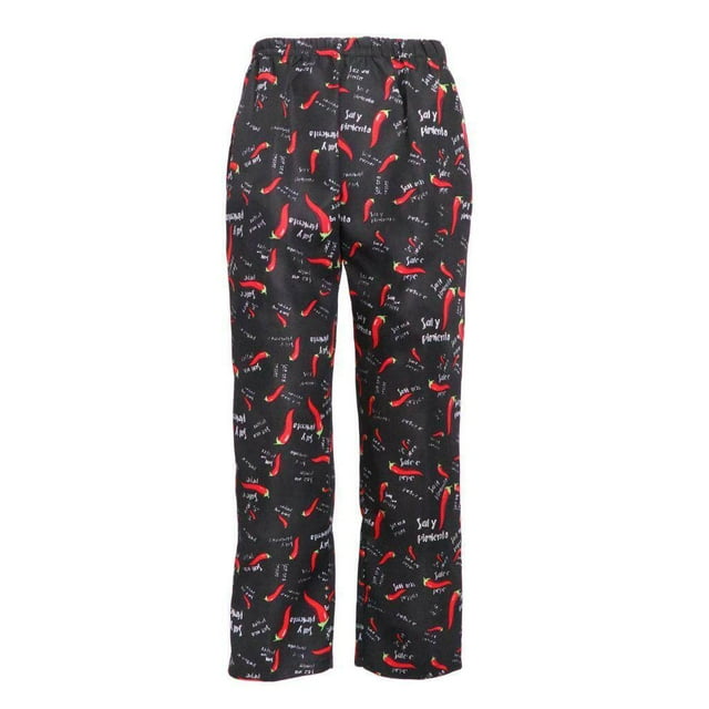 Maoww Chef Pants Uniform Cargo Baggy Pants Kitchen Work Trousers 3XL Chilies