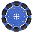 thumbnail image 1 of 100mm Omnidirectional Wheel Neoprene Drive Rollers Omni Smart Robot Car Accessories 8mm Hole, 1 of 5