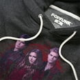 thumbnail image 2 of Vampire Diaries Company of Three Unisex Adult Slim Fit Pull-Over Heather Hoodie, Charcoal, X-Large, 2 of 5