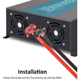 thumbnail image 4 of 1500W Pure Sine Wave Inverter 24V Backup Power Bank Inverter Solar Panel Converter 12V/36V/48V/110 DC to 120/230/240 AC ,Safety, 4 of 7