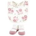 thumbnail image 4 of Hudson Baby Infant Girl Cotton Bib and Sock Set, Mom Dad Floral, 0-9 Months, 4 of 5
