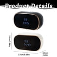 thumbnail image 3 of BINGLI Automatic Soap Dispenser Foam Bathroom: Wall Mount Rechargeable Touchless Adjustable Auto Smart Electric Plastic White Foaming Soap Dispenser with Clock - Kitchen Hand Dish Lotion 350ml Black, 3 of 9