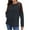 Dark Gray-03, variant on Perfectbot Womens T Shirts Long Sleeve Round Neck Color Block Tops Fall Casual Tunic Blouse