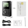 thumbnail image 7 of Personal AM/F M Pocket Radio, TSV Portable Digital Tuning Walkman Stereo Rechargeable Radios for Walking, 7 of 7