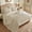 Beige, variant on DHOLE Twin Comforter Set 5 Pieces – Seersucker Textured Waffle Weave Bed in a Bag, All-Season Lightweight Microfiber Bedding Sets with Sheets & Pillow Shams, Farmhouse Vintage Decor – Black