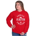 thumbnail image 4 of Christian Family Faith Friends Flag Sweatshirt for Men or Women Brisco Brands S, 4 of 6