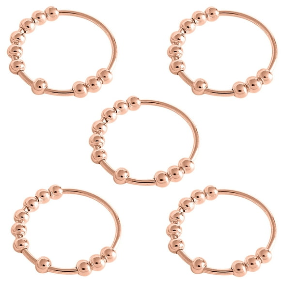 FcBaudy Rings for Women, Gifts for Women Coil, Beads Rotate, Anxiety Bead, Suitable For Female bead ring