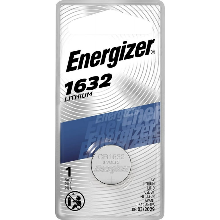 Energizer CR1632 3V Lithium Coin Battery - 5 Pack + Free Shipping