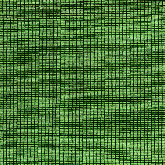 Ahgly Company Indoor Square Abstract Green Modern Area Rugs, 4' Square