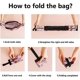 thumbnail image 4 of Xiao Hua Bolsas de compras reutilizables, bolsa de almacenamiento de comestibles plegable, bolsa de lona Oxford impermeable para tienda, grande, duradera y resistente., 4 of 5