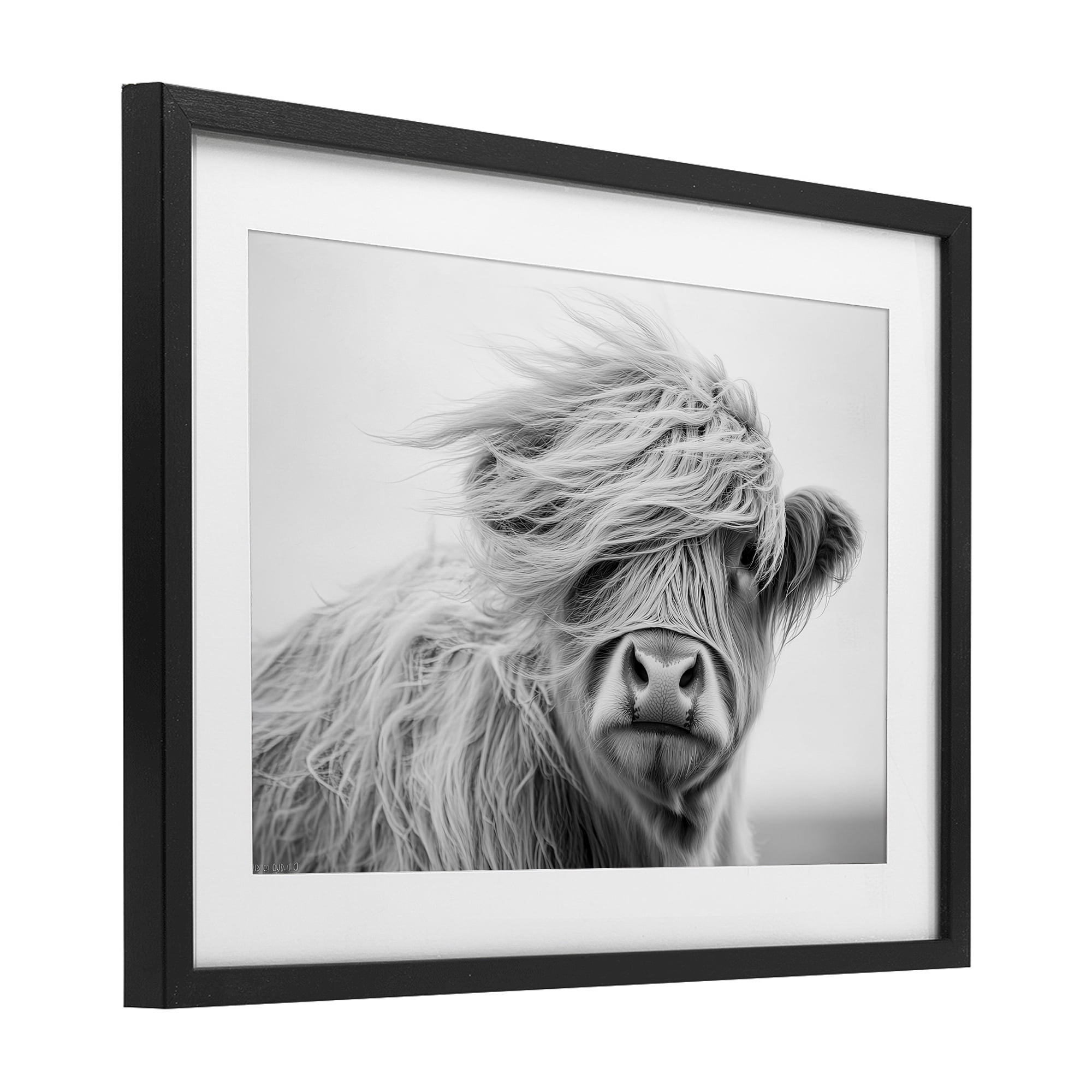 Stupell Industries Easy Breezy Highland Black Framed Print Under Glass, design by Tina LeCour