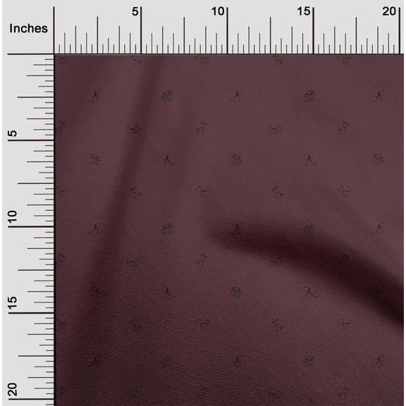 oneOone Viscose Jersey Fabric Cartoon Dog Printed Craft Fabric BTY 60 Inch Wide