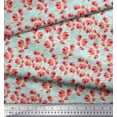 thumbnail image 2 of Soimoi Green Velvet Fabric Artistic Floral Fabric Prints By Yard 58 Inch Wide, 2 of 5