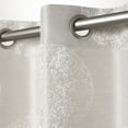 thumbnail image 4 of Exclusive Home Akola Medallion Linen Jacquard Grommet Top Curtain Panel Pair, 54"x84", Dove Grey, 4 of 6