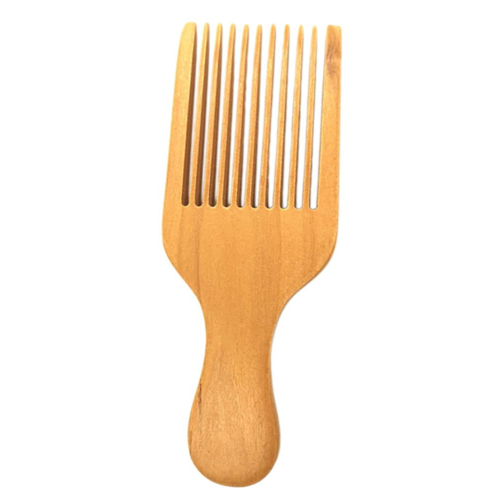 Natural Wooden Afro Lifting Comb Detangling Walmart