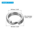 thumbnail image 2 of Unique Bargains , 0.55 x 0.39' Fishing Split Rings Fishing Swivel Stainless Steel Rings with Double Flattened Connectors,100 PACK, 2 of 6