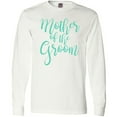 thumbnail image 3 of Inktastic Wedding Mother of the Groom in Teal Long Sleeve T-Shirt, 3 of 5