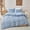 ZLJ04, variant on ChliEarime Heicatte Green Pleated Voile Quilt Cover Set Modern Bedding- Twin Size with 1 Duvet Cover (66" x 90") and 1 Pillow Sham (20" x 30")