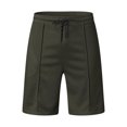 thumbnail image 4 of Daolelai Men's Casual Corrugated Lapel Short-Sleeved T-Shirt Shorts Two-Piece Suit, 4 of 6