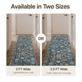 thumbnail image 4 of KUETH 2.5X10 Vintage Floral Runner Rug Machine Washable Rugs for Living Room, Non Slip Flat Pile Rug with Rubber Backing, Boho Rug for Entryway Hallway Kitchen and Corridor, 4 of 12