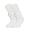 thumbnail image 4 of Cotton Slouch Socks for Boys and Girls White 3 Pairs 3-5 Years Old, 4 of 9