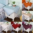 thumbnail image 2 of Square Tablecloth,Nightstand Table Cloth,Small Table Cover Bedside Cover For Living Room Bedroom -Beige-50x50cm(20x20in), 2 of 6