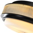 thumbnail image 6 of CWL Lighting Valdivia 5-Light Glass Indoor Flush Mount in Black, 6 of 8
