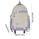 thumbnail image 3 of Mochila Escolar Deportiva con Bloques de Color para Niños y Adolescentes | Mochila de Plástico Morada 42X30X15Cm | 1 Unidad, 3 of 6