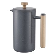 KFFKFF Stainless Steel French Press Coffee Maker, 304 Stainless Steel, 34oz, Black