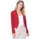 thumbnail image 3 of Día de San Patricio Chaqueta Corta Casual De Negocios De Oficina De Trabajo Sin Cuello Para Mujer Rojo S, 3 of 6