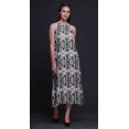 thumbnail image 3 of Bimba Robe Teinture sur Nœuds Décontractée Longue Dos Nu à Col Licou pour Femme Robe de Plage Imprimée - Moyen, 3 of 6