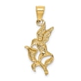 thumbnail image 3 of Finest Gold 14K Polished Hummingbird with Flower Pendant, 3 of 4