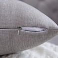 thumbnail image 5 of Fundas de almohada de color gris claro, 18.0 x 18.0 in, juego de 2 fundas de almohada decorativas de granja rústicas sólidas, fundas de cojín cuadradas para decoración del sofá del, 5 of 5