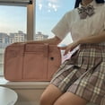 thumbnail image 3 of Sonducket Bolso japonés de cuero de primera calidad, bolso escolar de gran capacidad, resistente al agua y al polvo Bolsas de mensajero y de hombro Negro, 3 of 6