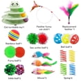 thumbnail image 2 of Juego de 20 ratones con forma de bola enrollable con plumas Cat Toys UPSKY, 2 of 5