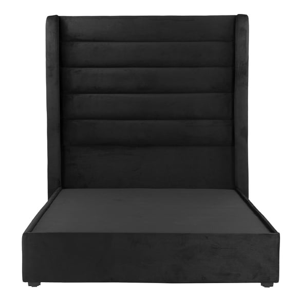 Box Base cama Matrimonial + Cabecera Polar Negro