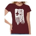 thumbnail image 1 of Awkward Styles American Flag Airforce Women Shirt Stripes and Stars USA Airforce Women T shirt USA Pride 4th of July Airforce Tshirt for Women United States Patriotic Airforce Women T-shirt, 1 of 4