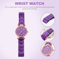 thumbnail image 3 of Raindrops Elegant Women's Wristwatch with Glass and Steel Band for Stylish Everyday Wear, 3 of 7