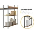 thumbnail image 5 of CubiCubi 55 x 20inch Computer Corner Desk with Storage Shelves, Small L Shaped Computer Desk, Home Office Desk, Rustic Brown, 5 of 6